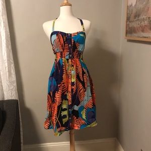 Edmé & Esyllte tropical linen dress size 6